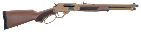 Henry H010XCW4570 Explorer Carbine 45-70 Gov 4+1 16.50" Burnt Bronze Cerakote Threaded Barrel, Burnt Bronze Cerakote Steel Drilled & Tapped Receiver, American Walnut Fixed w/Pistol Grip Stock