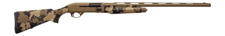 T R Imports A22026OS1 Alpha 2  20 Gauge 3" 4+1 26" Flat Dark Earth Cerakote Vent Rib Barrel & Receiver, Fixed Old School Camo Synthetic Stock