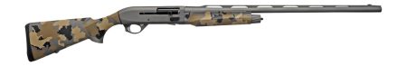 T R Imports A22026OS2 Alpha 2  20 Gauge 3" 4+1 26" Gray Cerakote Vent Rib Barrel & Receiver, Fixed Old School Camo Synthetic Stock