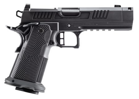 Alpha Foxtrot AA39X4CIG-XDBK13 AF1911 Romulus 45 ACP 13+1 4.25" Black DLC Stainless Steel Threaded Compensated Barrel, Optic Ready/Serrated Slide & Frame w/Beavertail & Picatinny Rail, RMR/RMSc Footpr