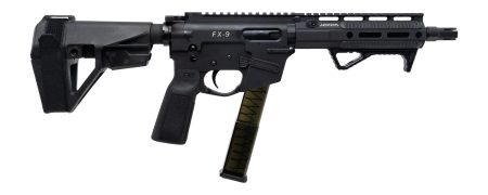 Freedom Ordance FX9P8E-BLK FX9P Elite 9mm Luger 8" Black Nitride Threaded Barrel, Black Anodized Aluminum Receiver w/Picatinny Rail, M-LOK Handguard, Black Polymer SB Tactical SBA5 Brace, Black Polyme