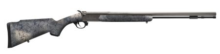 Traditions CR846604437 NitroBolt 50 Cal Firestick 24" Tungsten Cerakote Fluted Threaded Barrel, Tungsten Cerakote Drilled & Tapped Steel Receiver, Adj Cheek Piece & LOP Desert Web Synthetic Stock