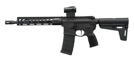 Sig Sauer RM400556N11BFORGE M400 Forge 5.56 NATO 30+1 11.50" Black Anodized Alloy Receiver w/Picatinny Rail, Black Polymer Magpul BSL Arm Brace, Black Polymer Grip, Sig ROMEO MSR Gen II Red Dot