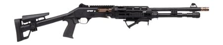 Panzer Arms PAM4NCSBBTMFSS M4 Pro AI Semi-Auto 3" 5+1 18.50" Black Ported Barrel, Black Aluminum Receiver w/Picatinny Rail, Skeleton Stock
