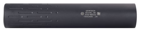 Gemtech 12116 Tracker  30 Cal 1.6" Black Hardcoat Anodized Aluminum 5/8"-24 tpi