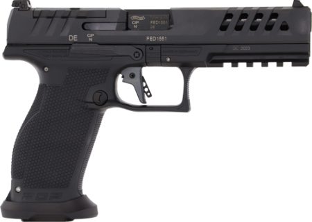 WALTHER PDP MATCH 9MM 5" OR - 10-SHOT BLACK POLYOMER FRAME