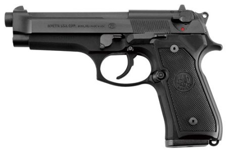 BERETTA 92FS 9MM 4.9" 15RD FS - BLUED BLACK POLY USA