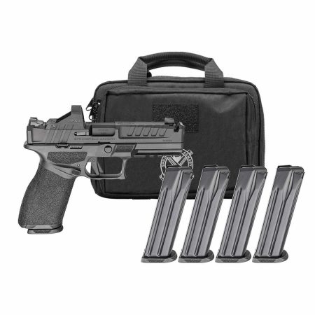 Springfield Gear Pac Echelon 4.5F Comp Handgun 9mm Luger 17rd(3)& 20rd(1) Magazines 4.5" Barrel U-Notch Sights Green Dot & Bag